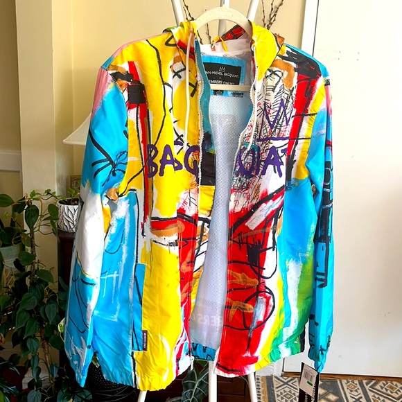 ❤️💛💙 Members Only Basquiat Lightweight Jacket for Men-L-NWT - Picture 2 of 16